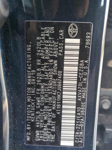 Photo 11 VIN: 4T1B11HK7JU667400 - TOYOTA CAMRY L 