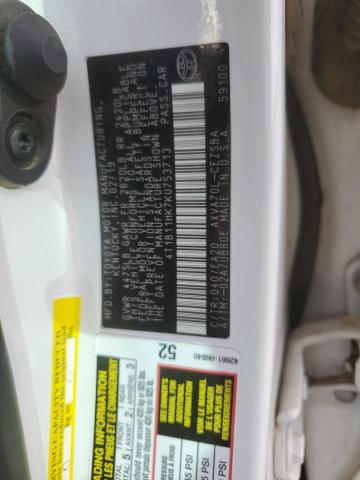 Photo 12 VIN: 4T1B11HK7KU753713 - TOYOTA CAMRY L 