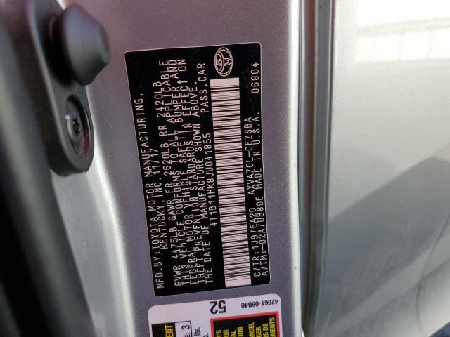 Photo 11 VIN: 4T1B11HK8JU041855 - TOYOTA CAMRY L 