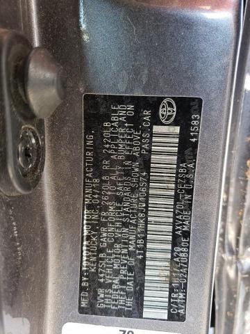 Photo 11 VIN: 4T1B11HK8JU106574 - TOYOTA CAMRY L 