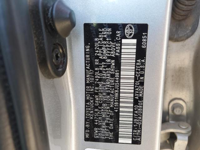 Photo 11 VIN: 4T1B11HK8JU544981 - TOYOTA CAMRY L 