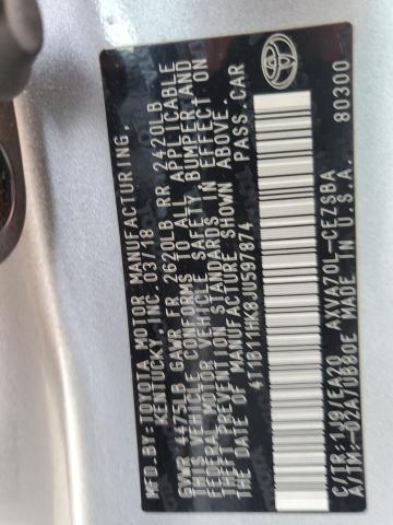 Photo 11 VIN: 4T1B11HK8JU597874 - TOYOTA CAMRY 