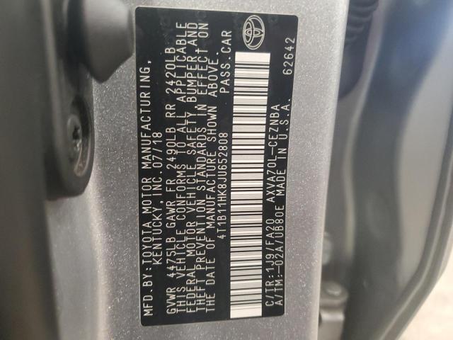 Photo 11 VIN: 4T1B11HK8JU652808 - TOYOTA CAMRY L 