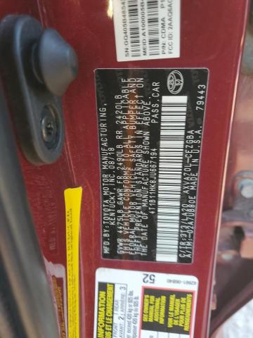 Photo 11 VIN: 4T1B11HK8JU667194 - TOYOTA CAMRY L 