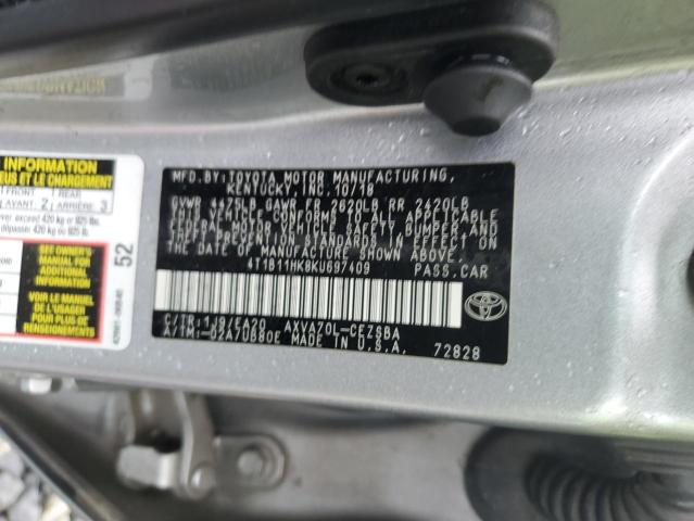 Photo 11 VIN: 4T1B11HK8KU697409 - TOYOTA CAMRY L 