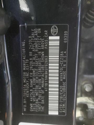 Photo 12 VIN: 4T1B11HK8KU762663 - TOYOTA CAMRY 