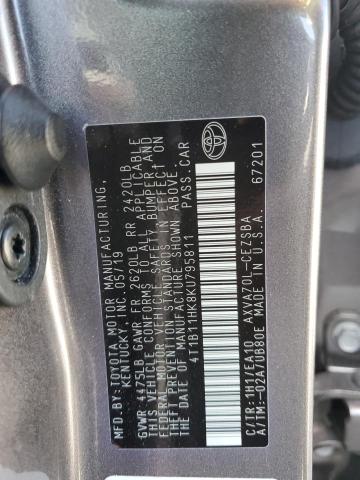 Photo 12 VIN: 4T1B11HK8KU795811 - TOYOTA CAMRY L 