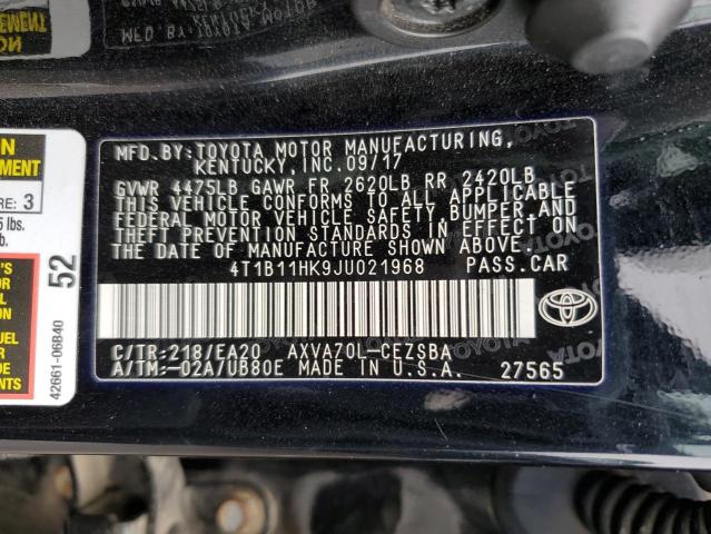 Photo 11 VIN: 4T1B11HK9JU021968 - TOYOTA CAMRY 