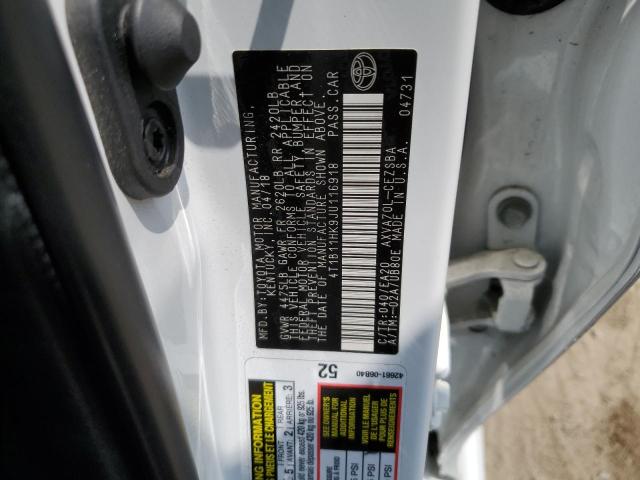 Photo 11 VIN: 4T1B11HK9JU116918 - TOYOTA CAMRY L 