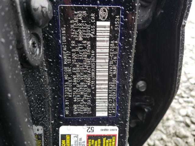 Photo 12 VIN: 4T1B11HK9JU536744 - TOYOTA CAMRY L 