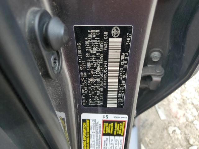 Photo 12 VIN: 4T1B11HK9JU539482 - TOYOTA CAMRY L 