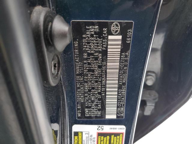 Photo 11 VIN: 4T1B11HK9JU549610 - TOYOTA CAMRY 