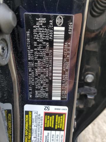 Photo 11 VIN: 4T1B11HK9JU622779 - TOYOTA CAMRY L 