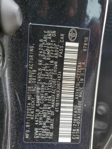 Photo 11 VIN: 4T1B11HK9JU674834 - TOYOTA CAMRY 