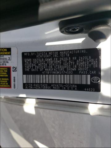 Photo 9 VIN: 4T1B11HK9KU174593 - TOYOTA CAMRY L 