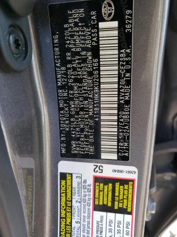 Photo 12 VIN: 4T1B11HK9KU206166 - TOYOTA CAMRY L 