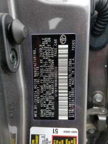 Photo 11 VIN: 4T1B11HK9KU695233 - TOYOTA CAMRY L 