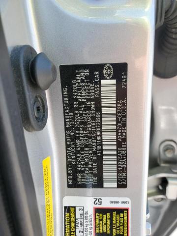 Photo 11 VIN: 4T1B11HK9KU730966 - TOYOTA CAMRY L 