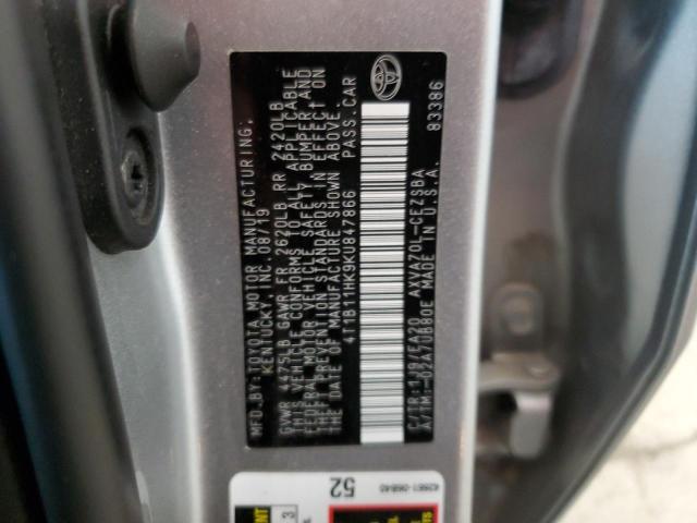 Photo 12 VIN: 4T1B11HK9KU847866 - TOYOTA CAMRY L 