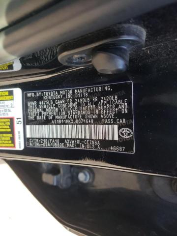 Photo 9 VIN: 4T1B11HKXJU071648 - TOYOTA CAMRY L 