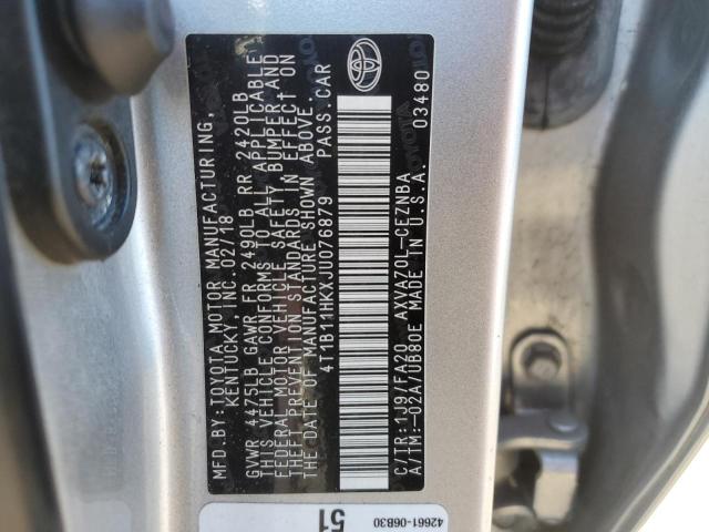 Photo 11 VIN: 4T1B11HKXJU076879 - TOYOTA CAMRY L 