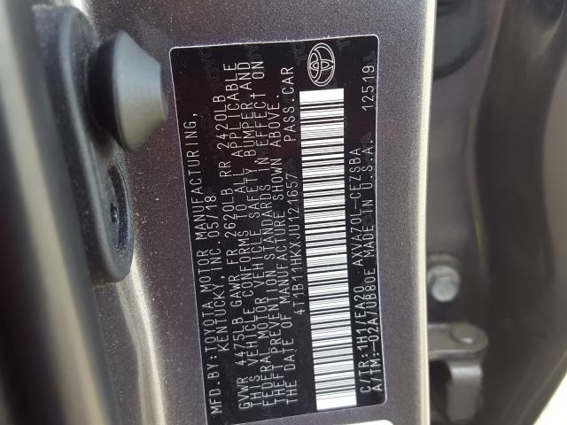 Photo 9 VIN: 4T1B11HKXJU121657 - TOYOTA CAMRY L 