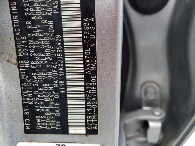 Photo 11 VIN: 4T1B11HKXJU595429 - TOYOTA CAMRY L 