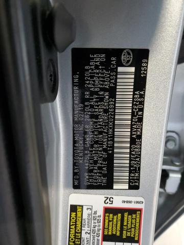 Photo 11 VIN: 4T1B11HKXKU226992 - TOYOTA CAMRY 