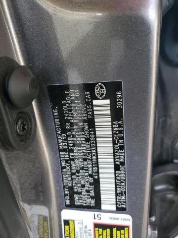 Photo 11 VIN: 4T1B11HKXKU239841 - TOYOTA CAMRY L 