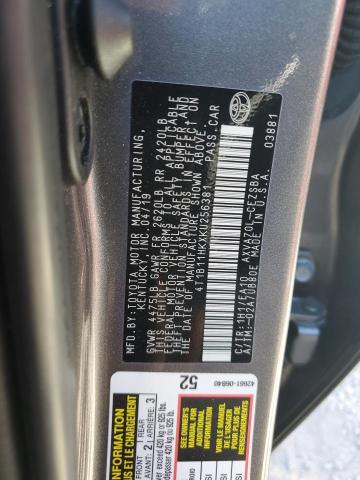 Photo 9 VIN: 4T1B11HKXKU256381 - TOYOTA CAMRY L 