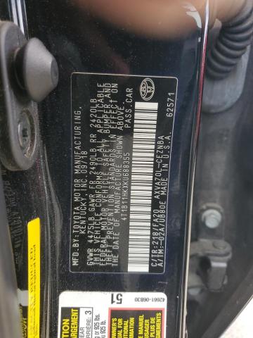 Photo 12 VIN: 4T1B11HKXKU688355 - TOYOTA CAMRY L 