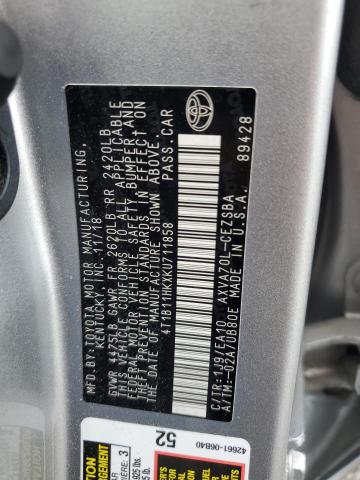 Photo 12 VIN: 4T1B11HKXKU711858 - TOYOTA CAMRY L 