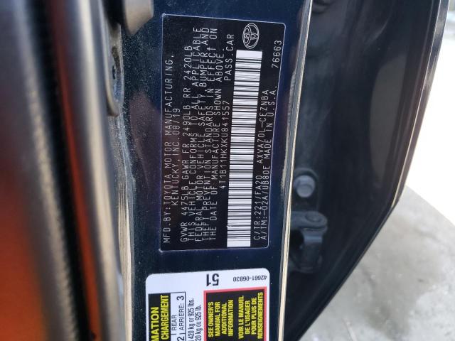 Photo 11 VIN: 4T1B11HKXKU841557 - TOYOTA CAMRY L 