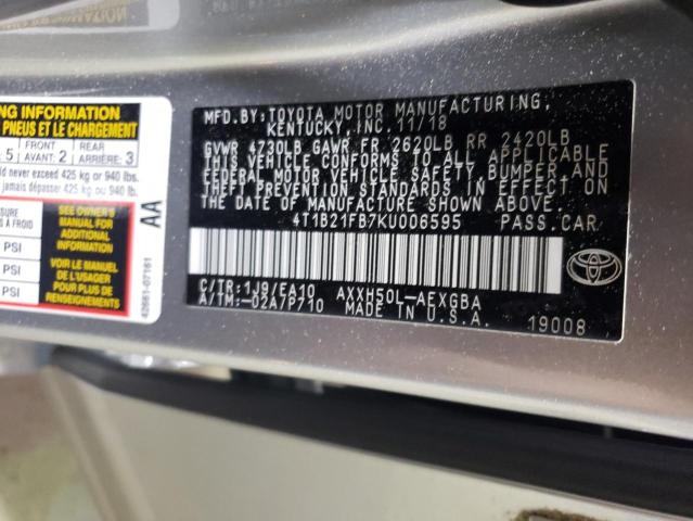 Photo 11 VIN: 4T1B21FB7KU006595 - TOYOTA AVALON 