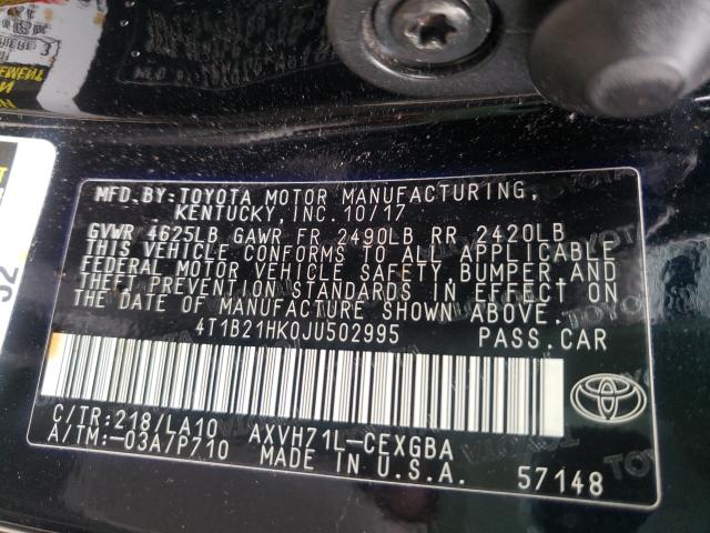 Photo 9 VIN: 4T1B21HK0JU502995 - TOYOTA CAMRY HYBR 