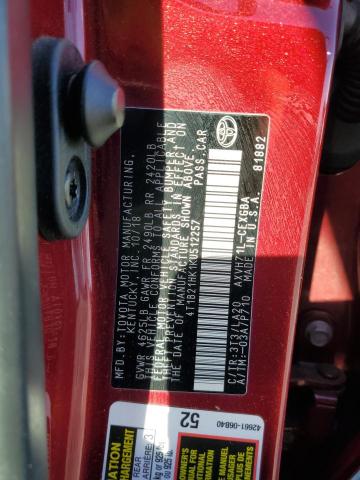 Photo 11 VIN: 4T1B21HK1KU512257 - TOYOTA CAMRY 