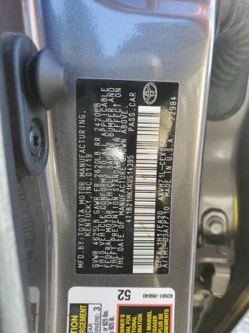 Photo 11 VIN: 4T1B21HK1KU514395 - TOYOTA CAMRY HYBR 