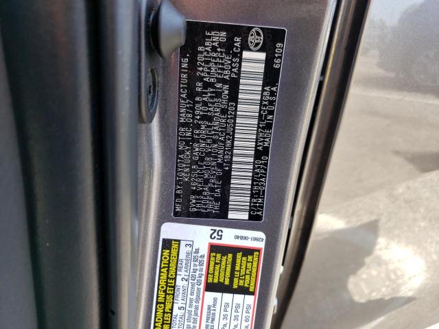 Photo 12 VIN: 4T1B21HK2JU501203 - TOYOTA CAMRY HYBR 