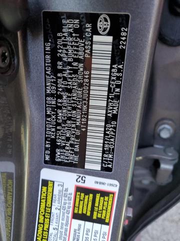 Photo 11 VIN: 4T1B21HK3JU002846 - TOYOTA CAMRY 