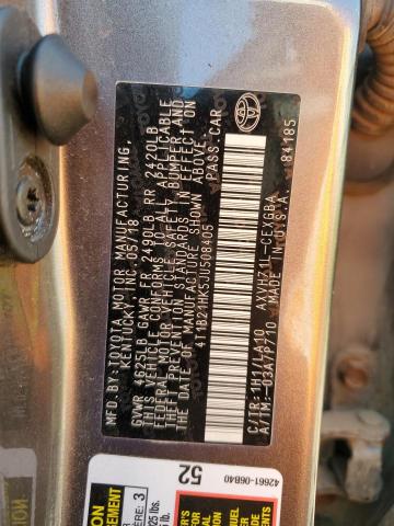 Photo 11 VIN: 4T1B21HK5JU508405 - TOYOTA CAMRY HYBR 