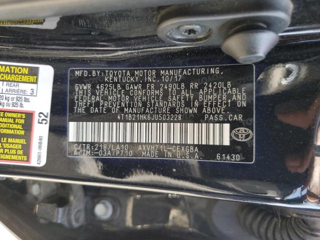 Photo 11 VIN: 4T1B21HK6JU503228 - TOYOTA CAMRY HYBR 