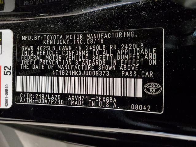 Photo 11 VIN: 4T1B21HKXJU009373 - TOYOTA CAMRY 