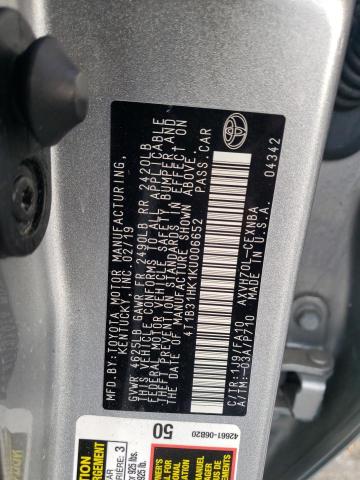 Photo 11 VIN: 4T1B31HK1KU006652 - TOYOTA CAMRY 