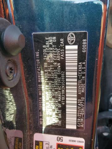 Photo 11 VIN: 4T1B31HK2KU508862 - TOYOTA CAMRY LE 