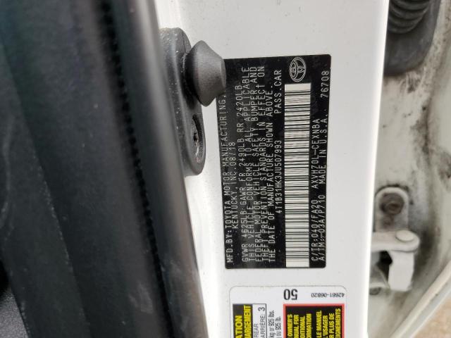 Photo 11 VIN: 4T1B31HK3JU507993 - TOYOTA CAMRY LE 