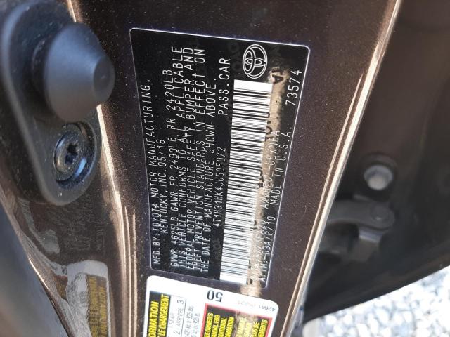 Photo 12 VIN: 4T1B31HK4JU505072 - TOYOTA CAMRY LE 