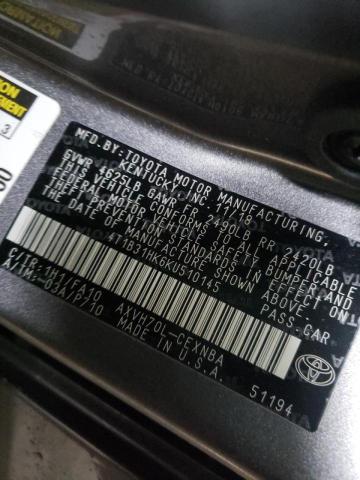 Photo 9 VIN: 4T1B31HK6KU510145 - TOYOTA CAMRY LE 