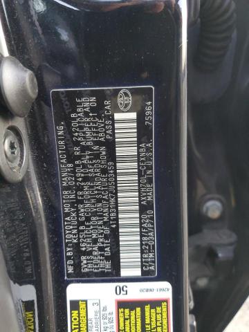 Photo 11 VIN: 4T1B31HK7JU503459 - TOYOTA CAMRY LE 