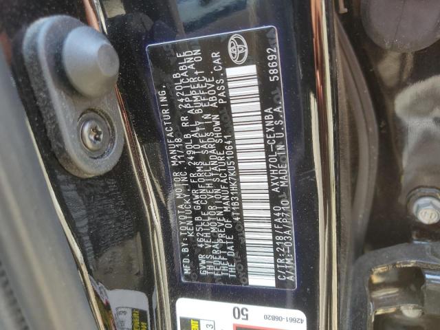 Photo 11 VIN: 4T1B31HK7KU510641 - TOYOTA CAMRY LE 