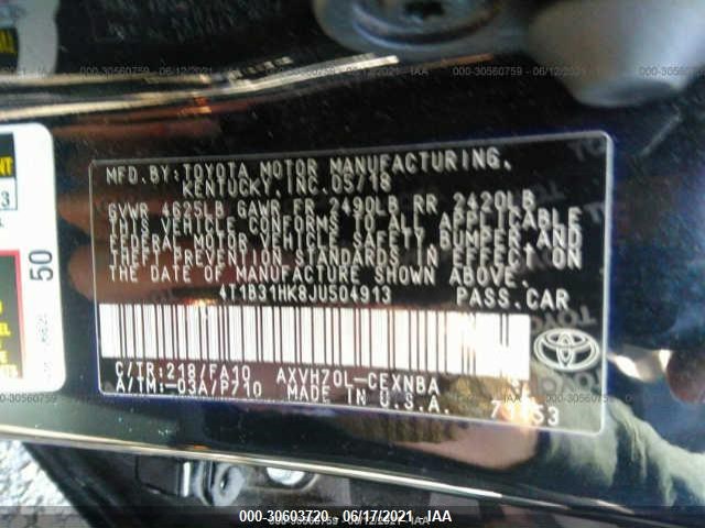 Photo 8 VIN: 4T1B31HK8JU504913 - TOYOTA CAMRY 